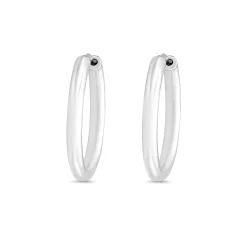 Beaverbrooks Silver 32mm Hoop Earrings