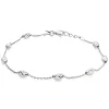 Beaverbrooks Silver Pebble Ladies Bracelet