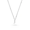 Beaverbrooks Silver Petite Initial J Necklace