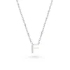 Beaverbrooks Silver Petite Initial F Necklace