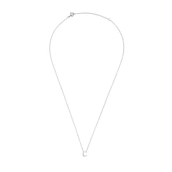 Beaverbrooks Silver Petite Initial C Necklace