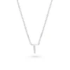 Beaverbrooks Silver Petite Initial T Necklace