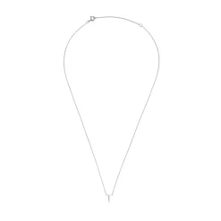 Beaverbrooks Silver Petite Initial T Necklace