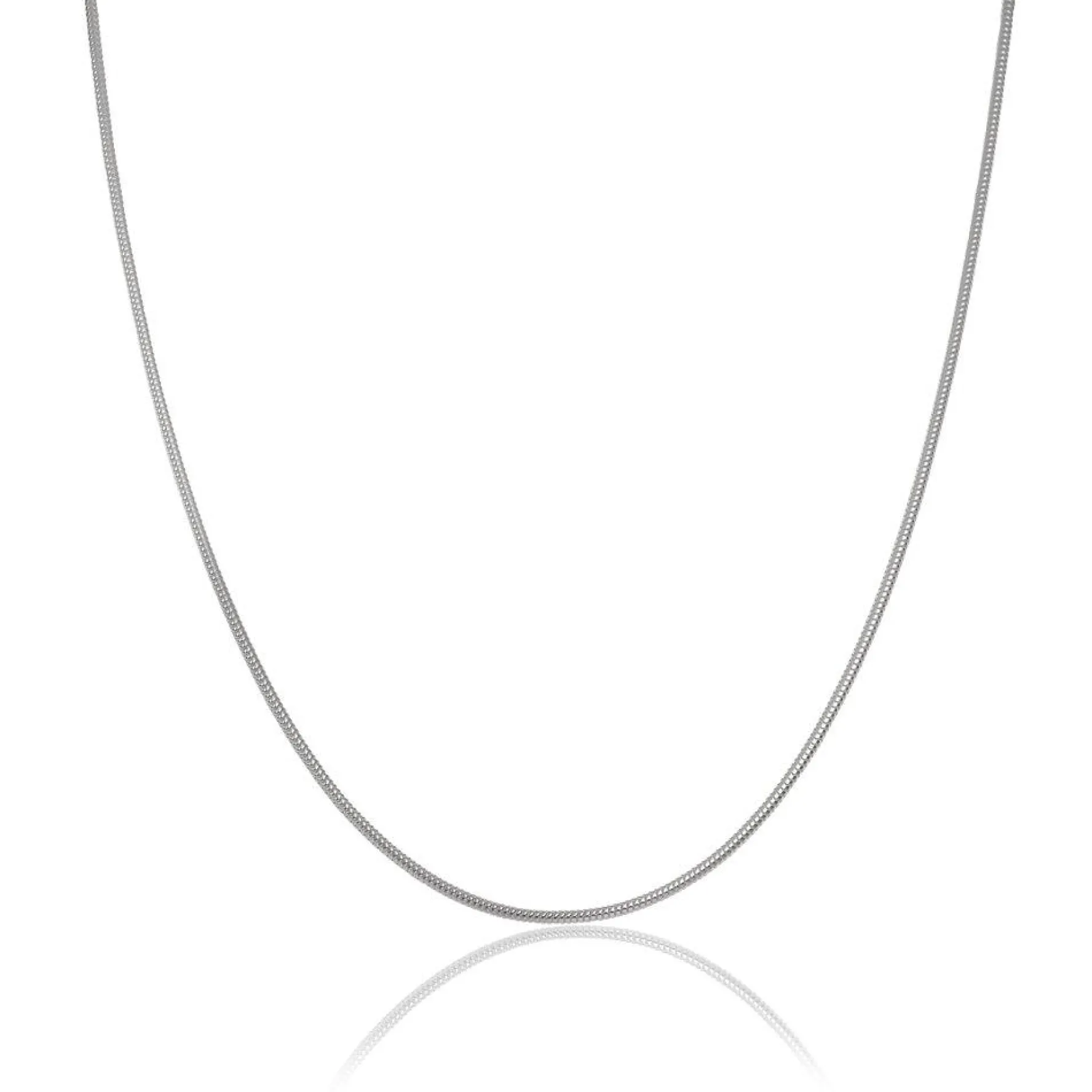 Beaverbrooks Silver Snake Chain 50cm