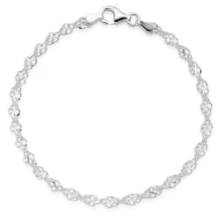 Beaverbrooks Silver Twist Bracelet