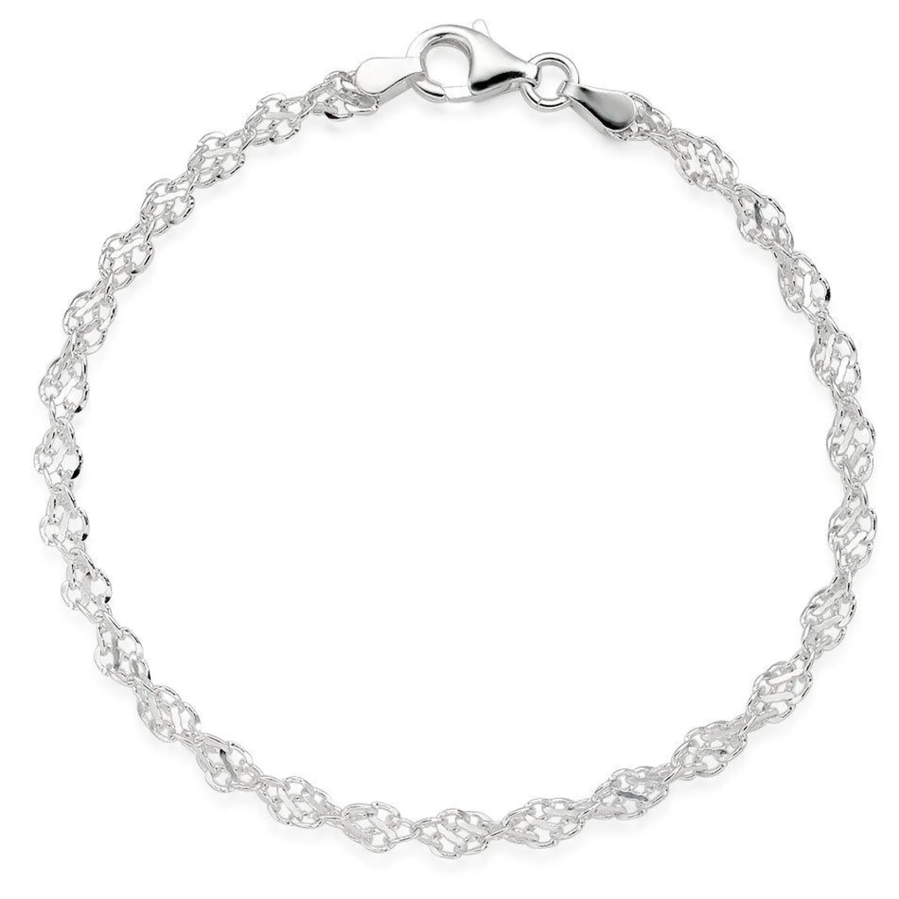 Beaverbrooks Silver Twist Bracelet