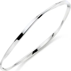 Beaverbrooks Silver Twist Bangle