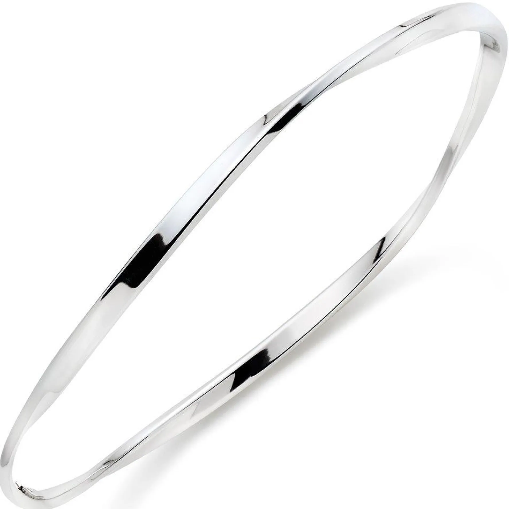 Beaverbrooks Silver Twist Bangle