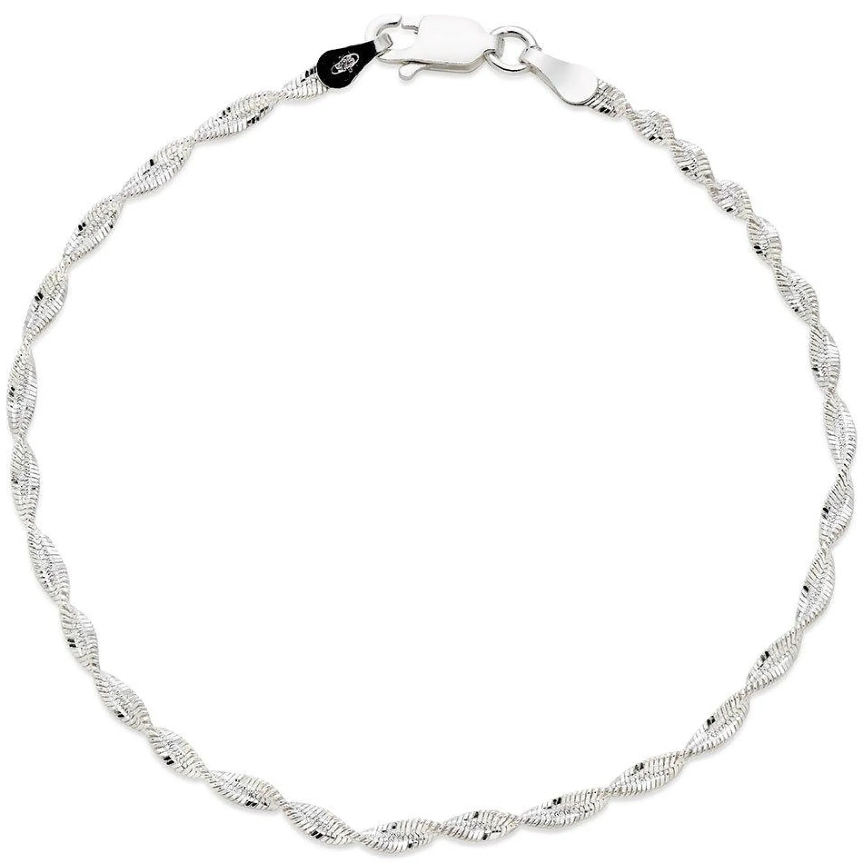 Beaverbrooks Silver Twist Bracelet