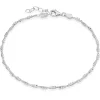 Beaverbrooks Silver Twist Anklet
