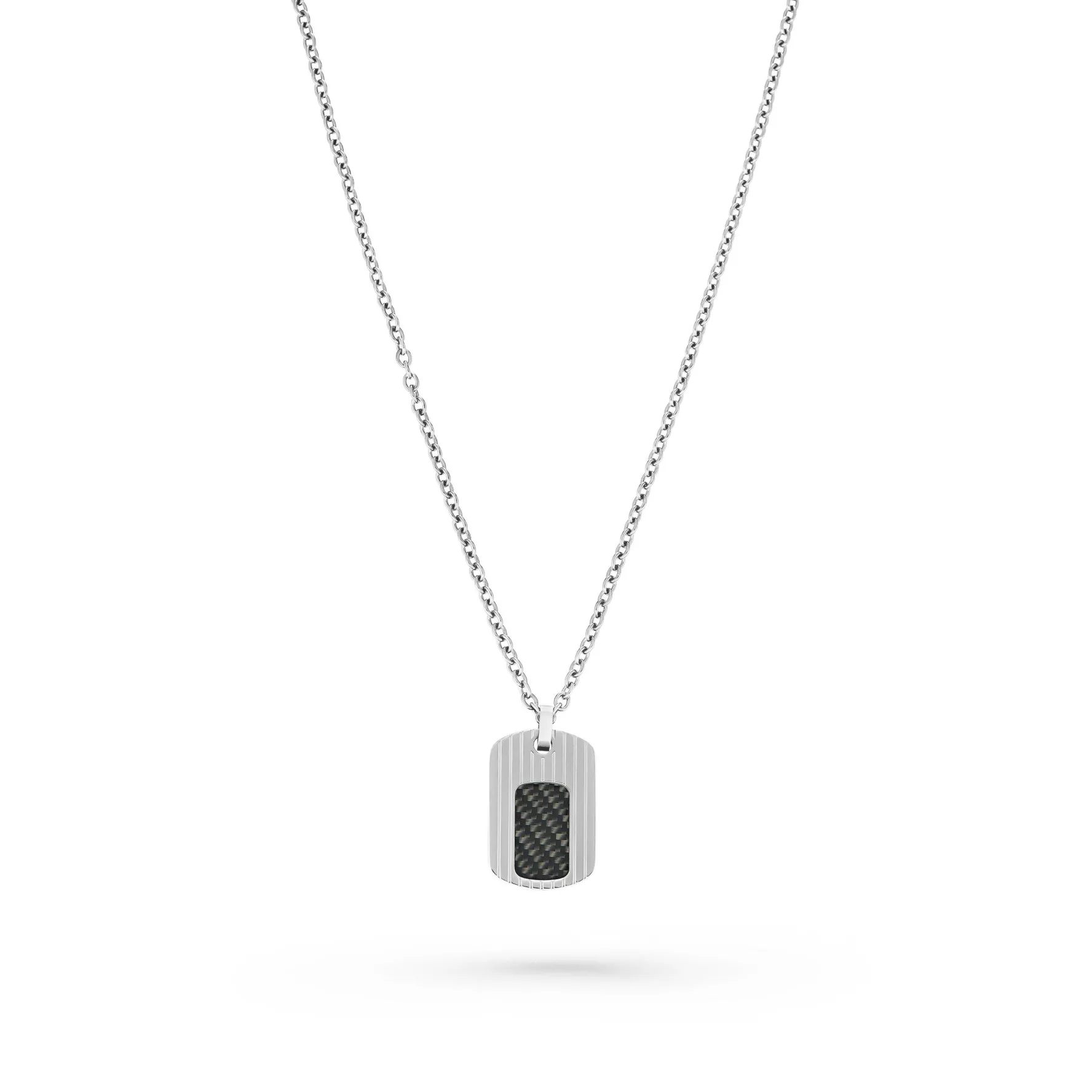 Beaverbrooks Stainless Steel Dog Tag Men’s Pendant