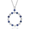 Beaverbrooks Starlit 18ct White Gold Sapphire Diamond Pendant