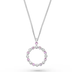Beaverbrooks Starlit 9ct White Gold Diamond Tourmaline Pendant