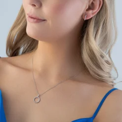 Beaverbrooks Starlit 18ct White Gold Diamond Pendant
