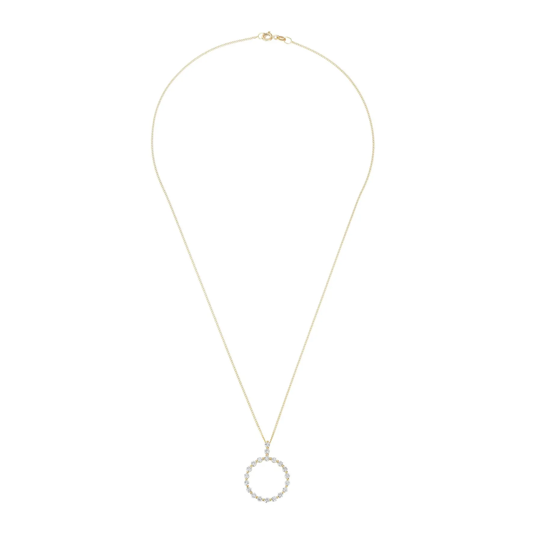 Beaverbrooks Starlit 18ct Yellow Gold Diamond Pendant