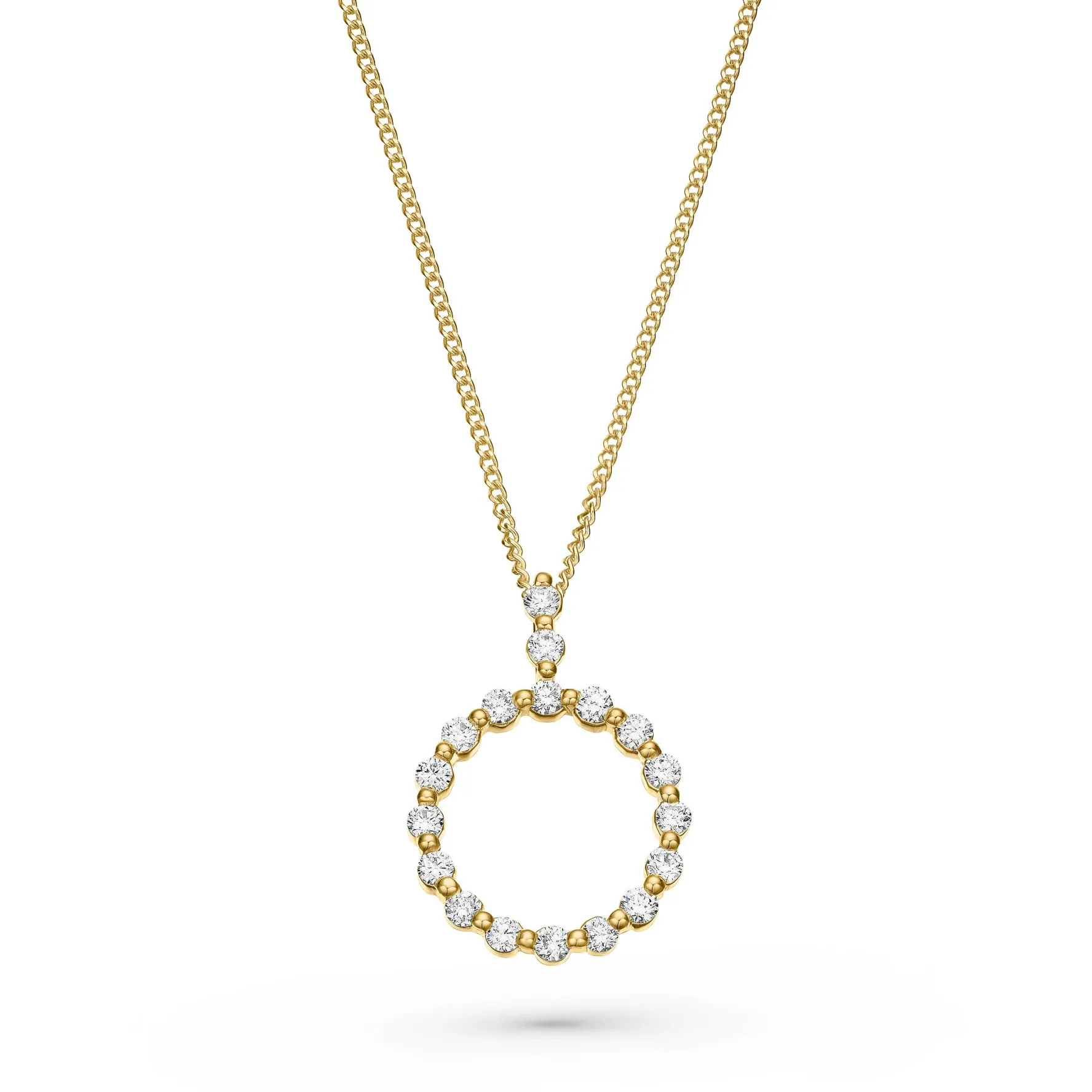 Beaverbrooks Starlit 18ct Yellow Gold Diamond Pendant