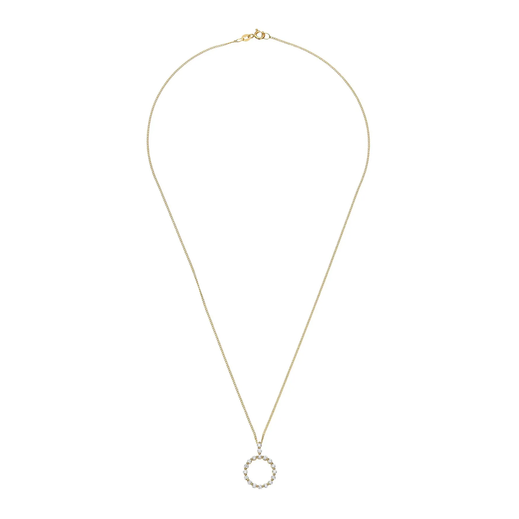 Beaverbrooks Starlit 18ct Yellow Gold Diamond Pendant