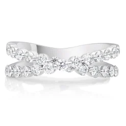 Beaverbrooks Starlit Platinum Diamond Half Eternity Ring