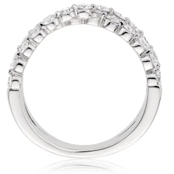 Beaverbrooks Starlit Platinum Diamond Half Eternity Ring