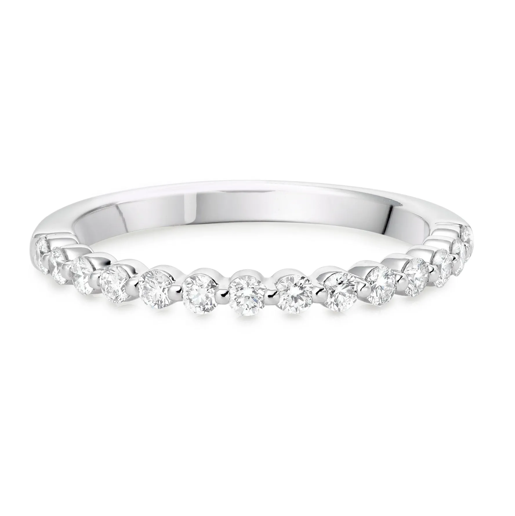 Beaverbrooks Starlit Platinum Diamond Half Eternity Wedding Ring