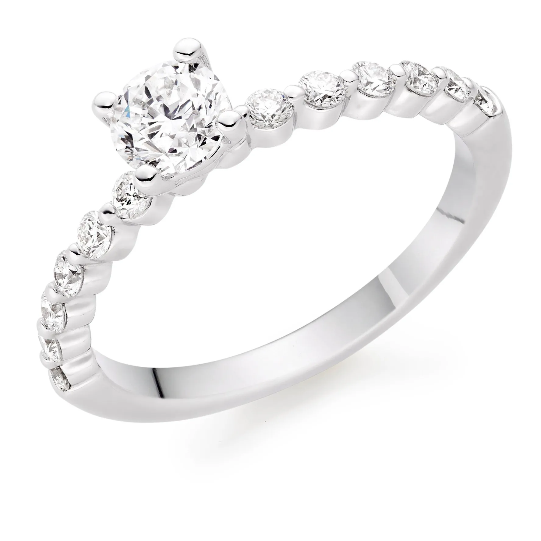 Beaverbrooks Starlit Platinum Diamond Solitaire Ring
