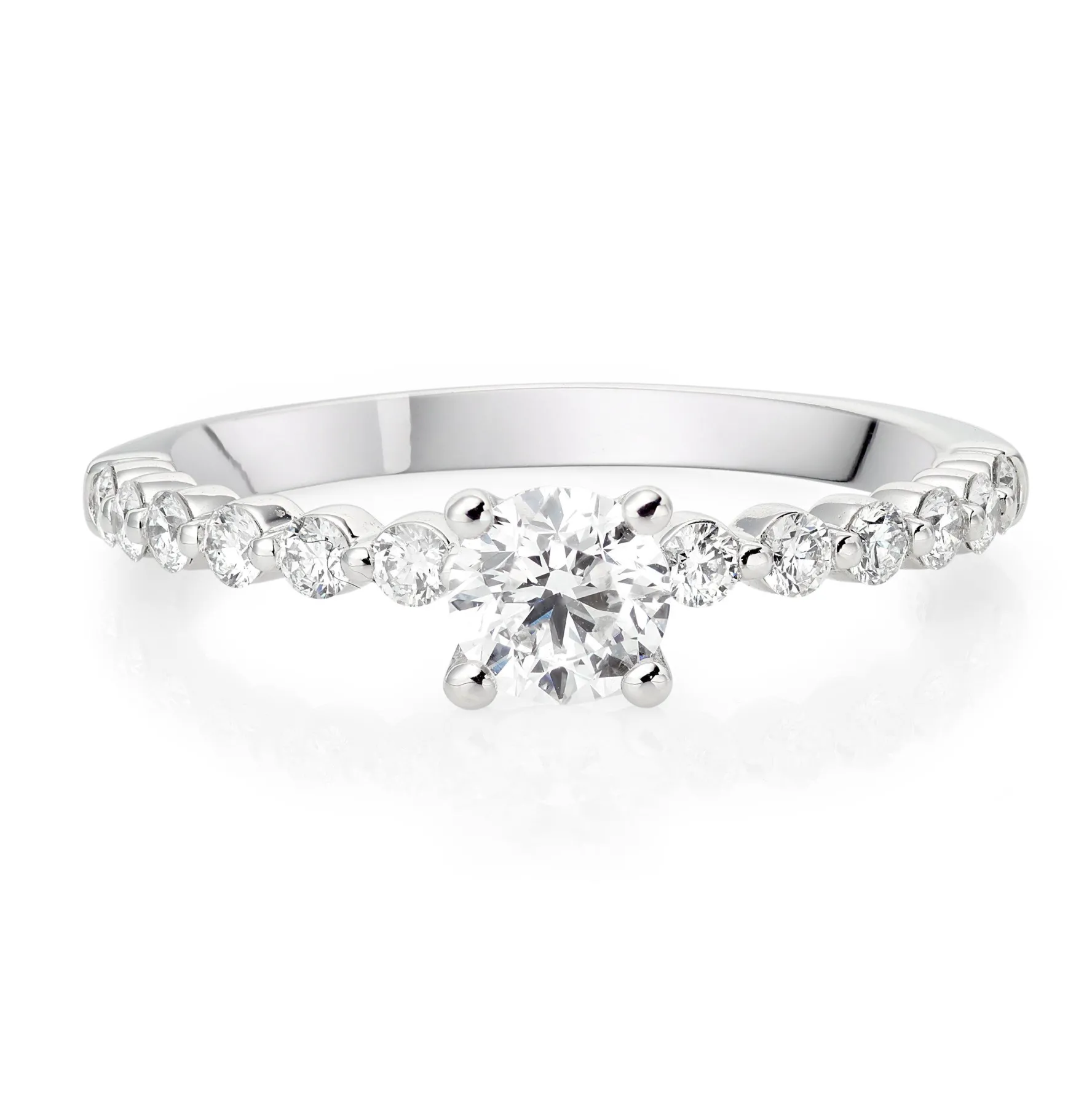 Beaverbrooks Starlit Platinum Diamond Solitaire Ring