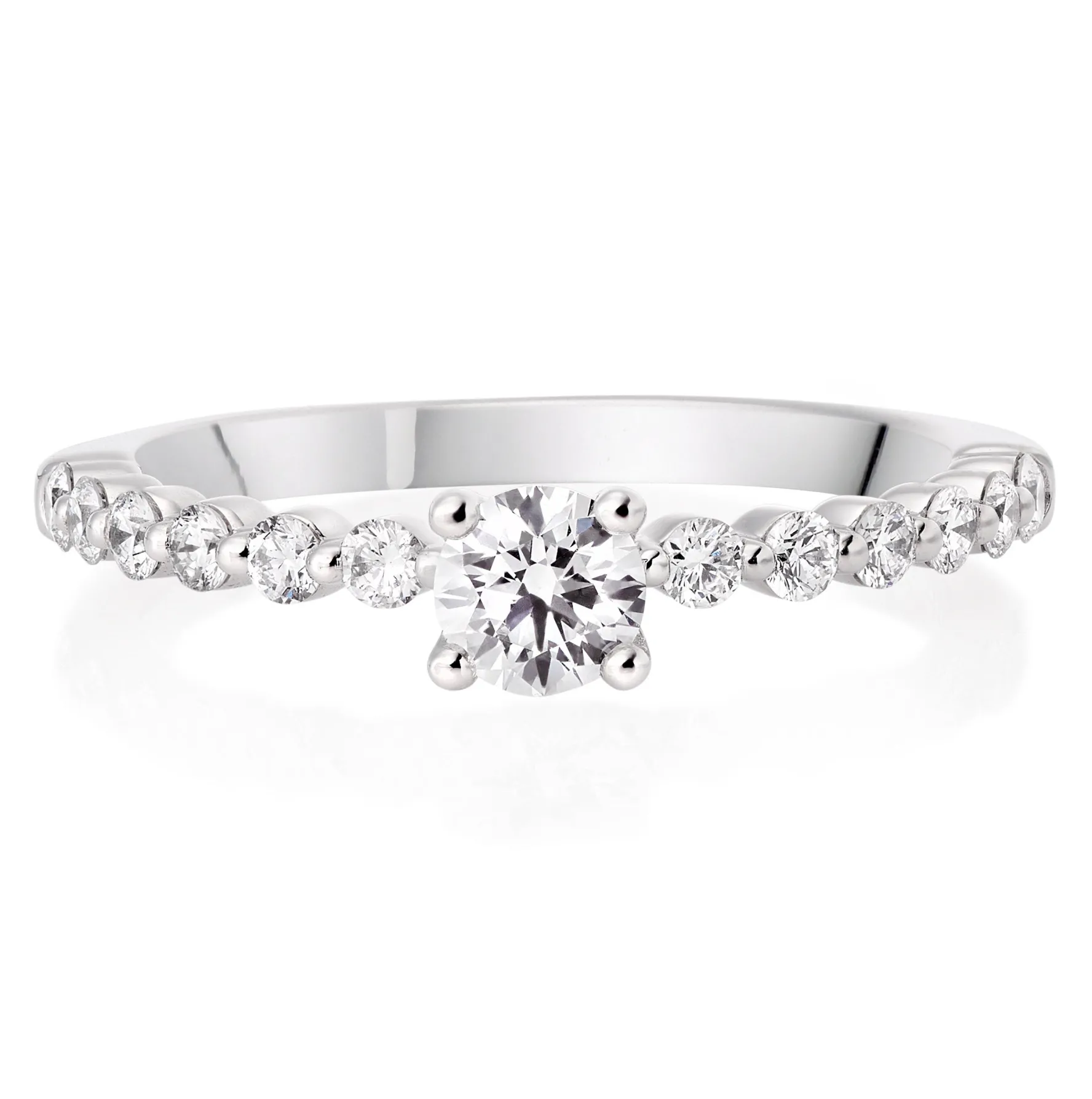 Beaverbrooks Starlit Platinum Diamond Solitaire Ring