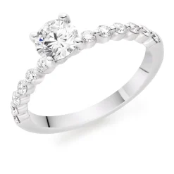 Beaverbrooks Starlit Platinum Diamond Solitaire Ring