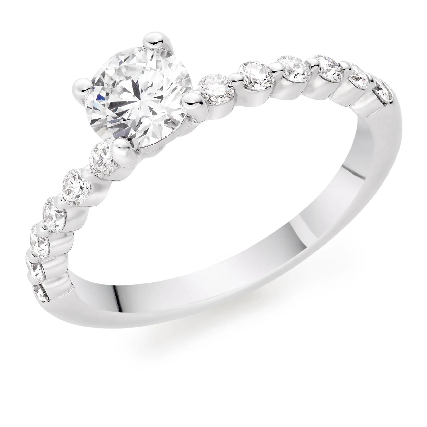 Beaverbrooks Starlit Platinum Diamond Solitaire Ring