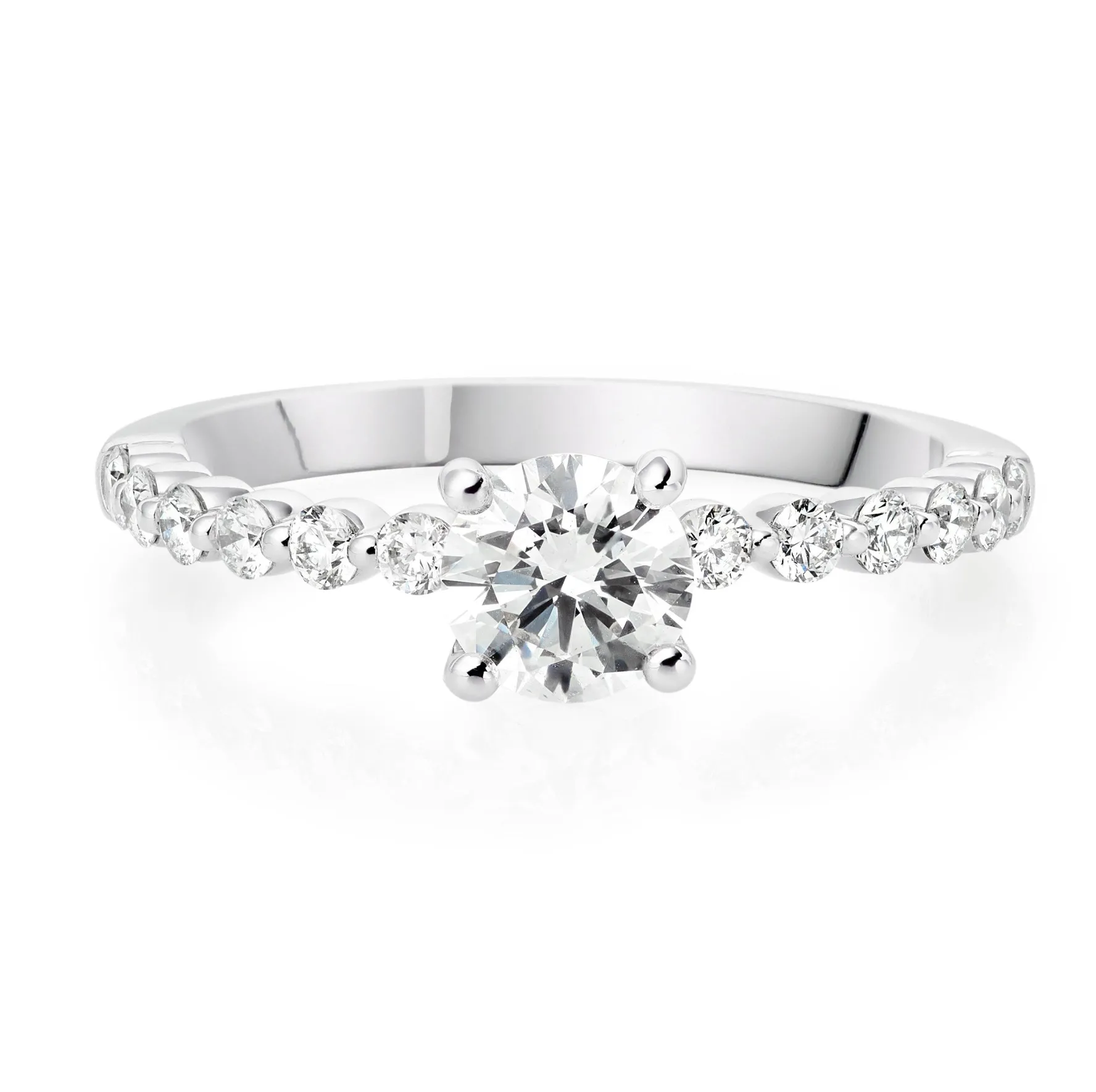 Beaverbrooks Starlit Platinum Diamond Solitaire Ring