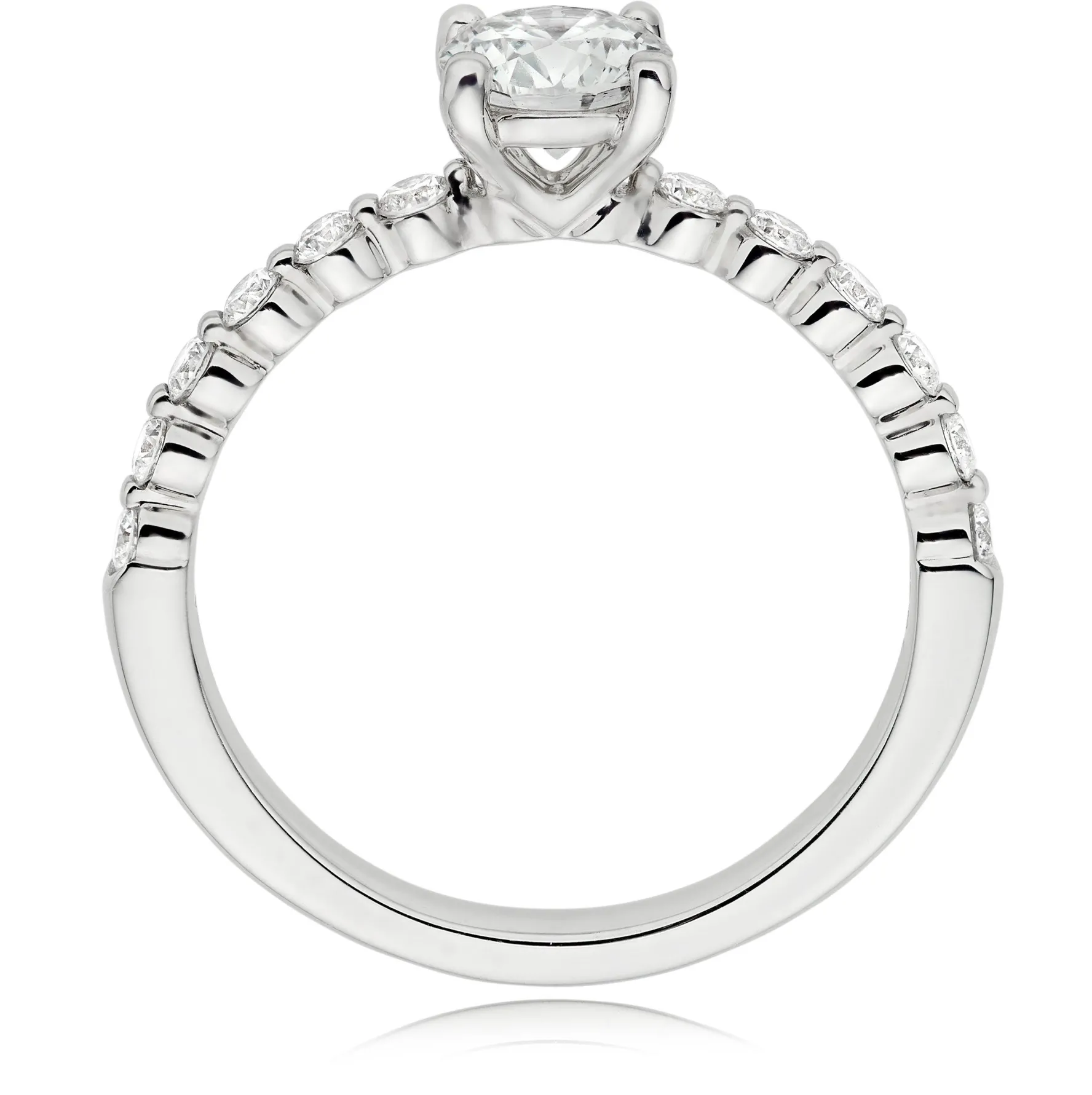 Beaverbrooks Starlit Platinum Diamond Solitaire Ring