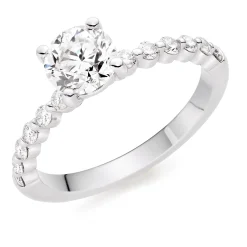 Beaverbrooks Starlit Platinum Diamond Solitaire Ring