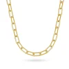 Beaverbrooks Yellow Gold Plated Cubic Zirconia Paperchain Necklace