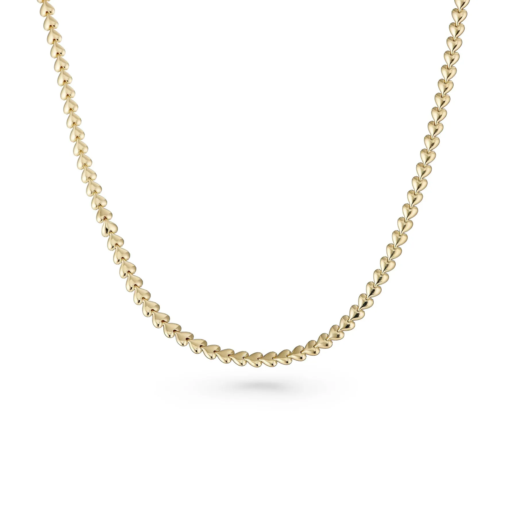 Beaverbrooks Yellow Gold Plated Heart Necklace