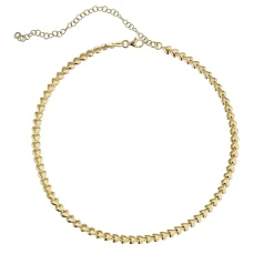 Beaverbrooks Yellow Gold Plated Heart Necklace