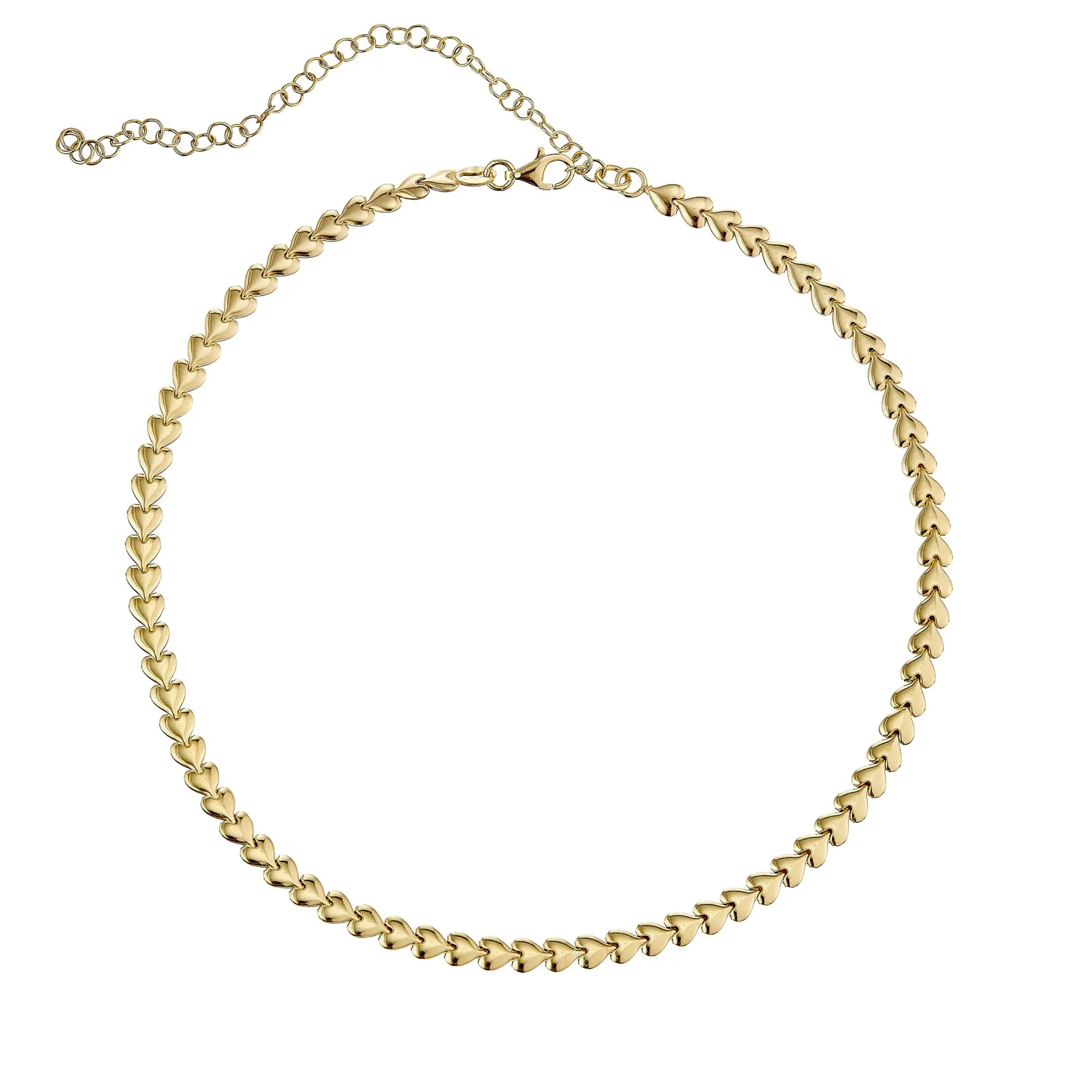 Beaverbrooks Yellow Gold Plated Heart Necklace