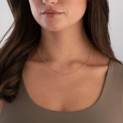 Beaverbrooks Yellow Gold Plated Heart Chain Necklace