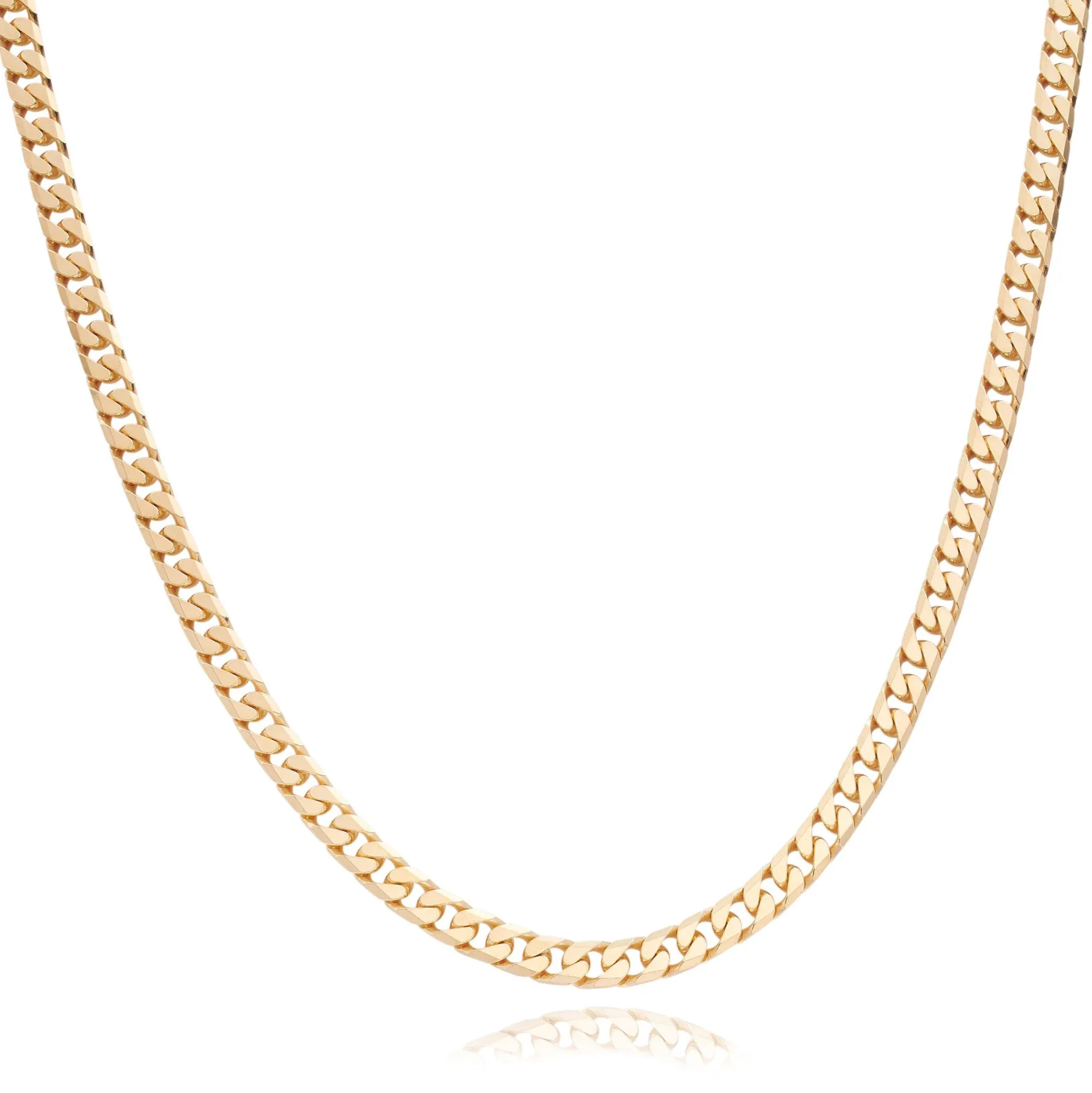 Beaverbrooks Yellow Gold Plated Men’s Curb Chain