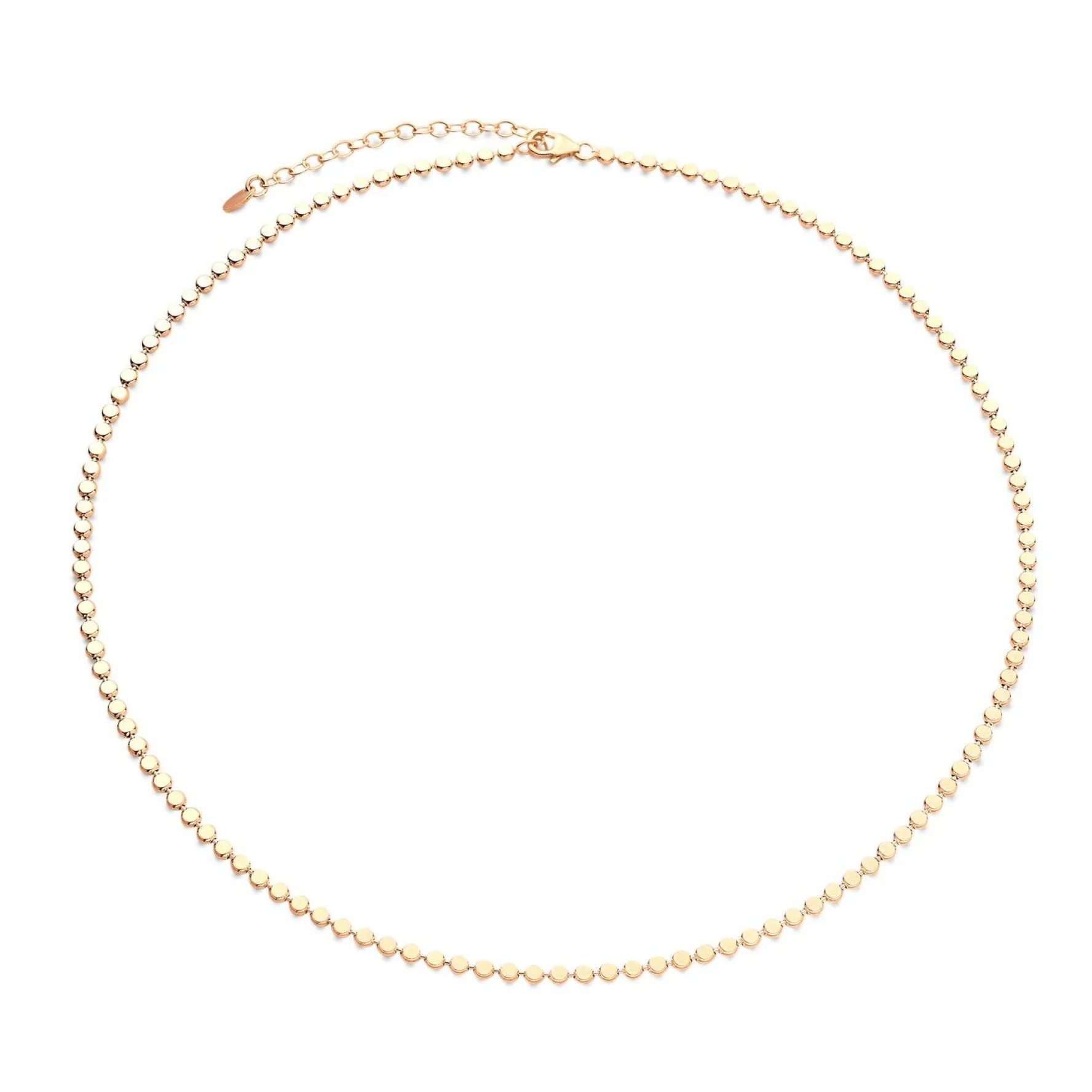 Beaverbrooks Yellow Gold Plated Circle Necklace