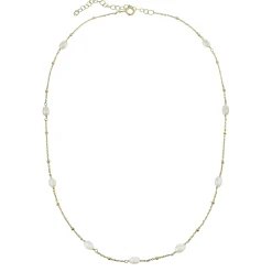 Beaverbrooks Yellow Gold Plated Freshwater Cultured Pearl Necklace
