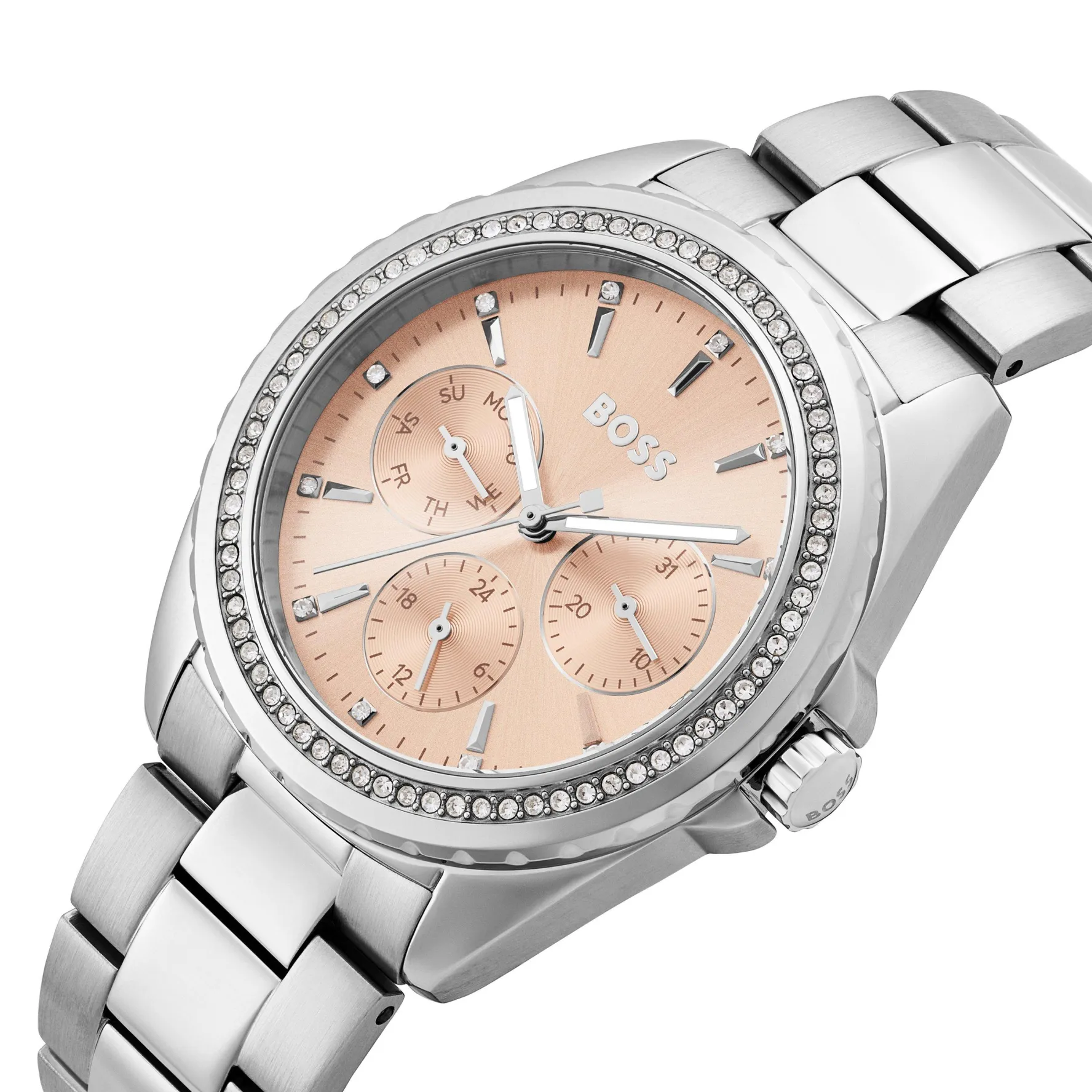 BOSS Atea 38mm Stainless Steel Crystal Ladies Watch