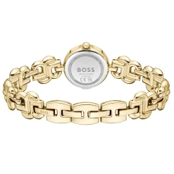 BOSS Double B 23mm Yellow Gold Tone Ladies Watch