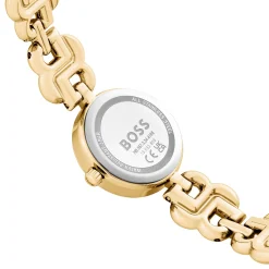 BOSS Double B 23mm Yellow Gold Tone Ladies Watch