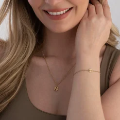 BOSS Double B Yellow Gold Tone Pendant