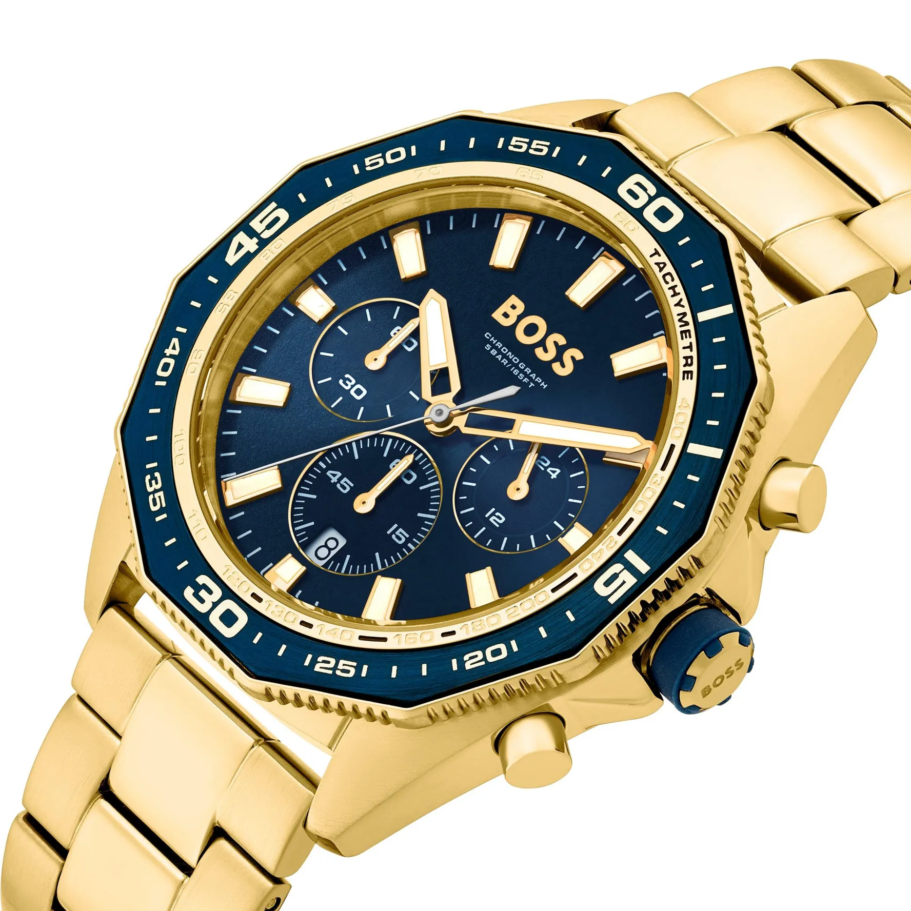 BOSS Energy 44mm Yellow Gold Tone Chronograph Men’s Watch
