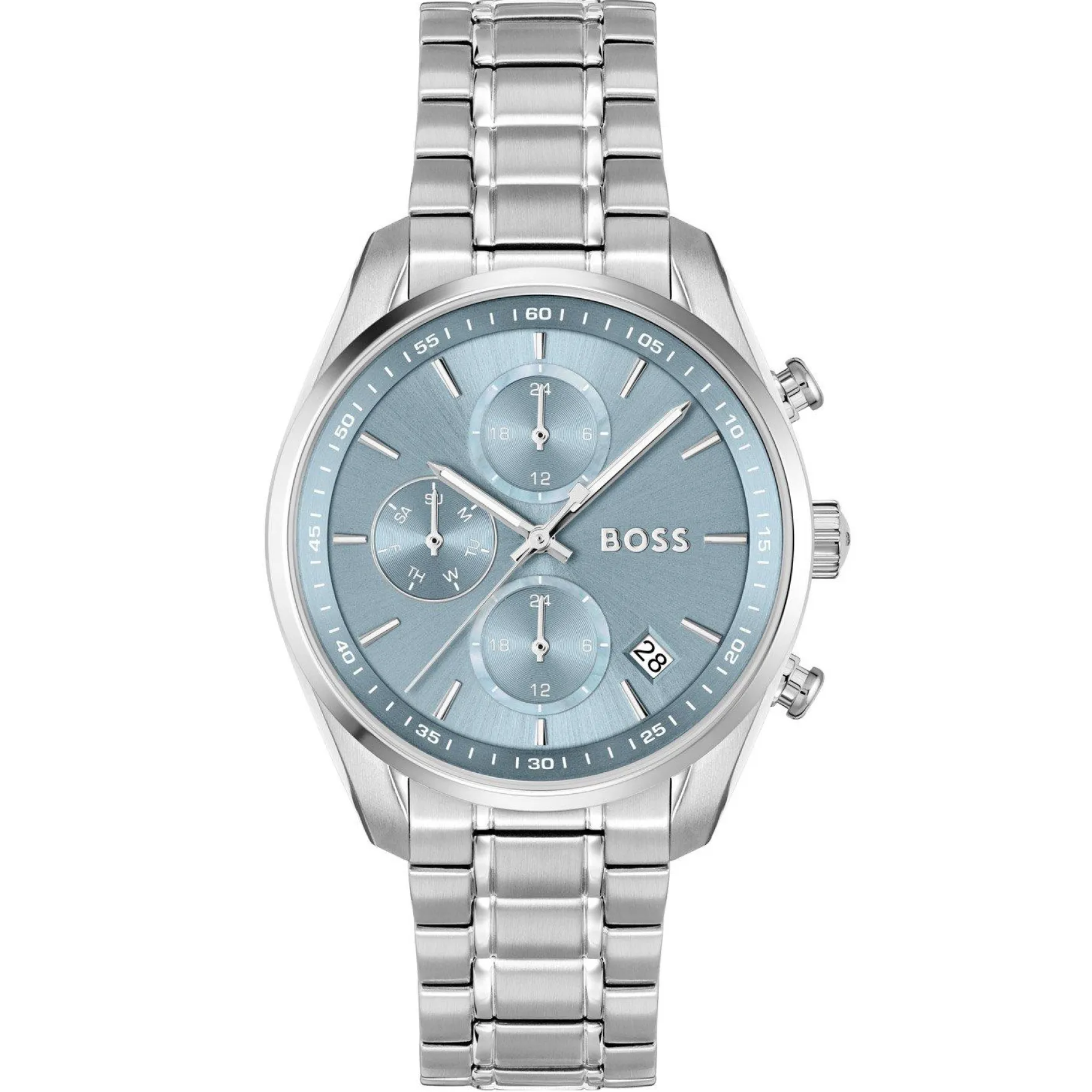 BOSS Grand Tour 38mm Stainless Steel Chronograph Ladies Watch