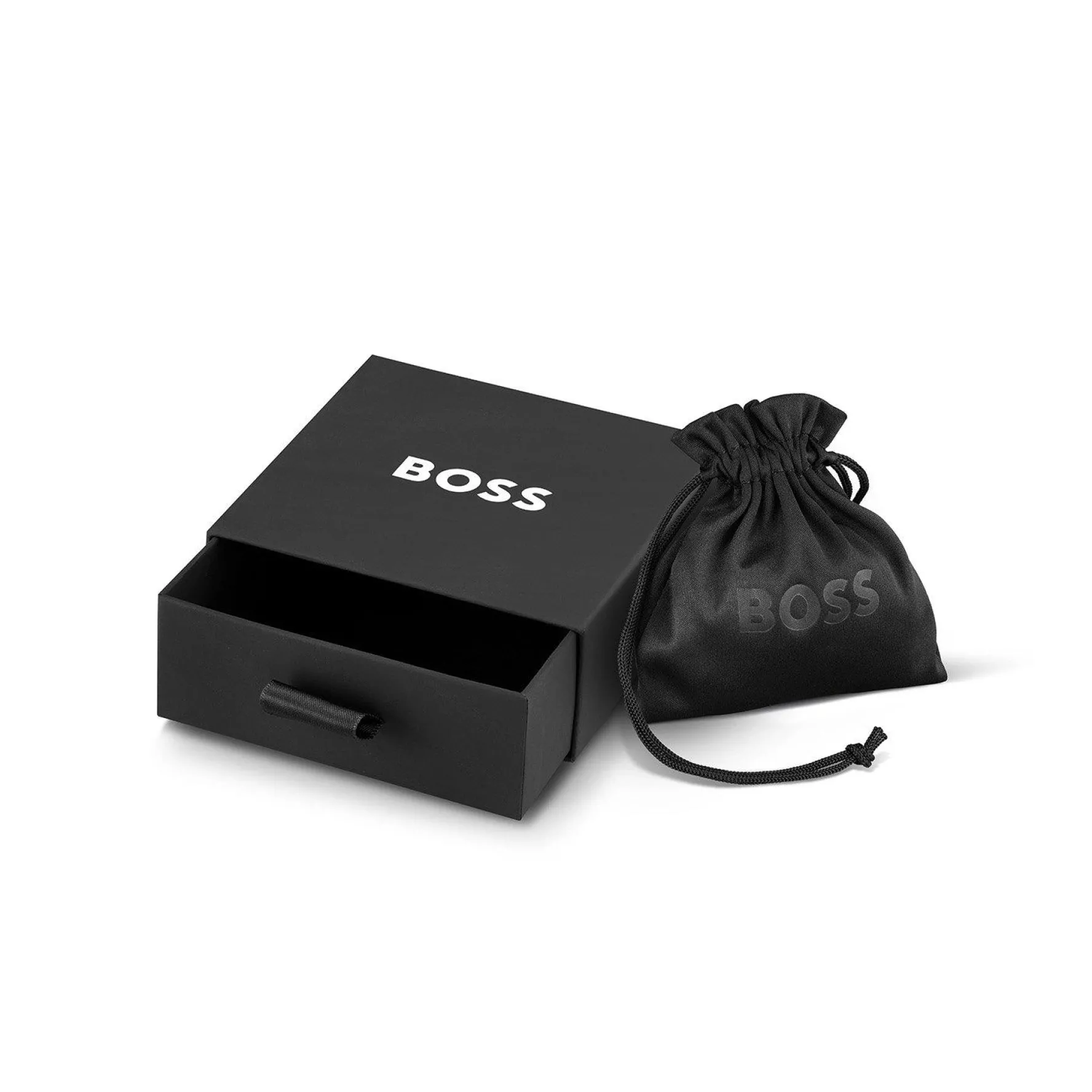 BOSS Leather Double Wrap Men’s Bracelet