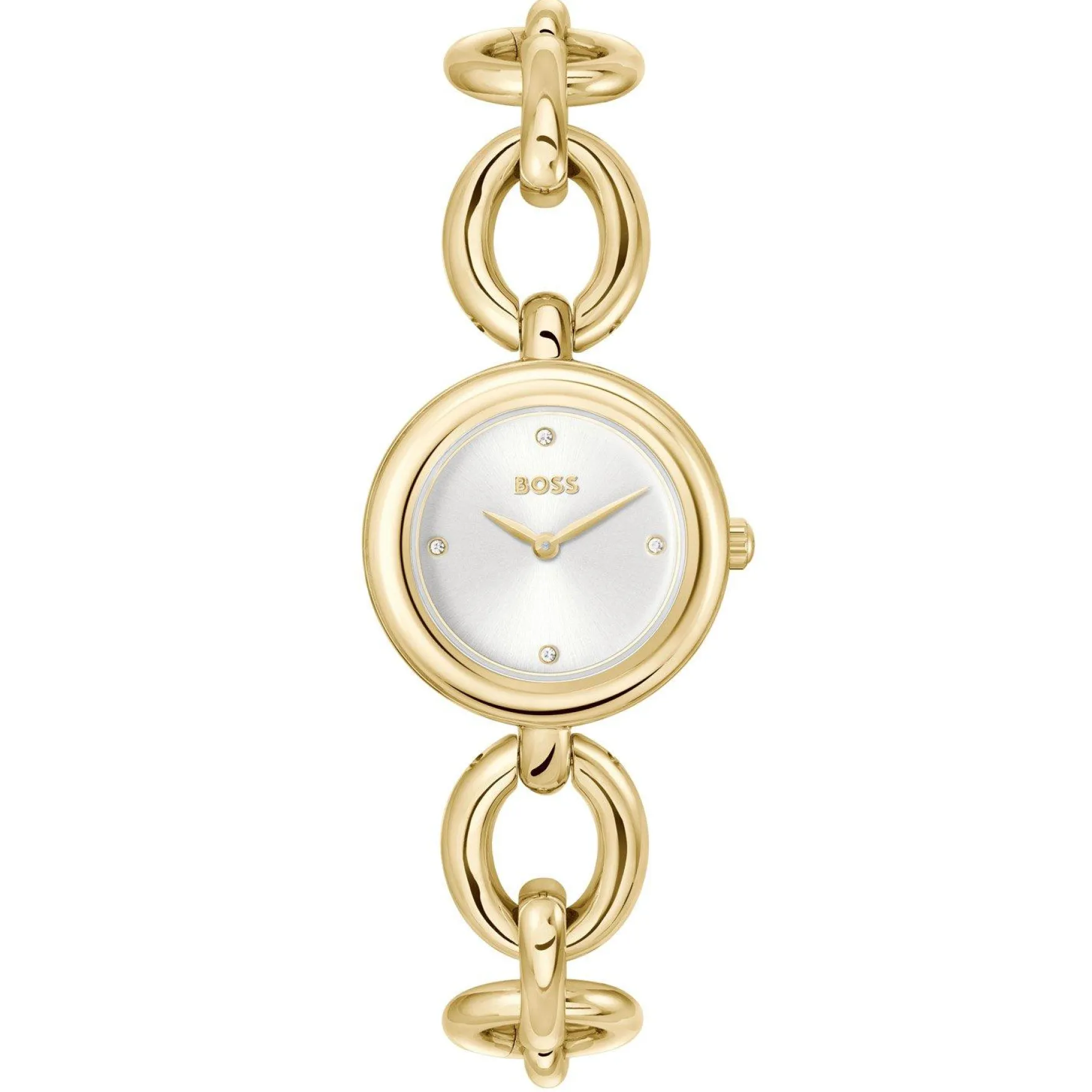 BOSS Live 28mm Yellow Gold Tone Crystal Ladies Watch
