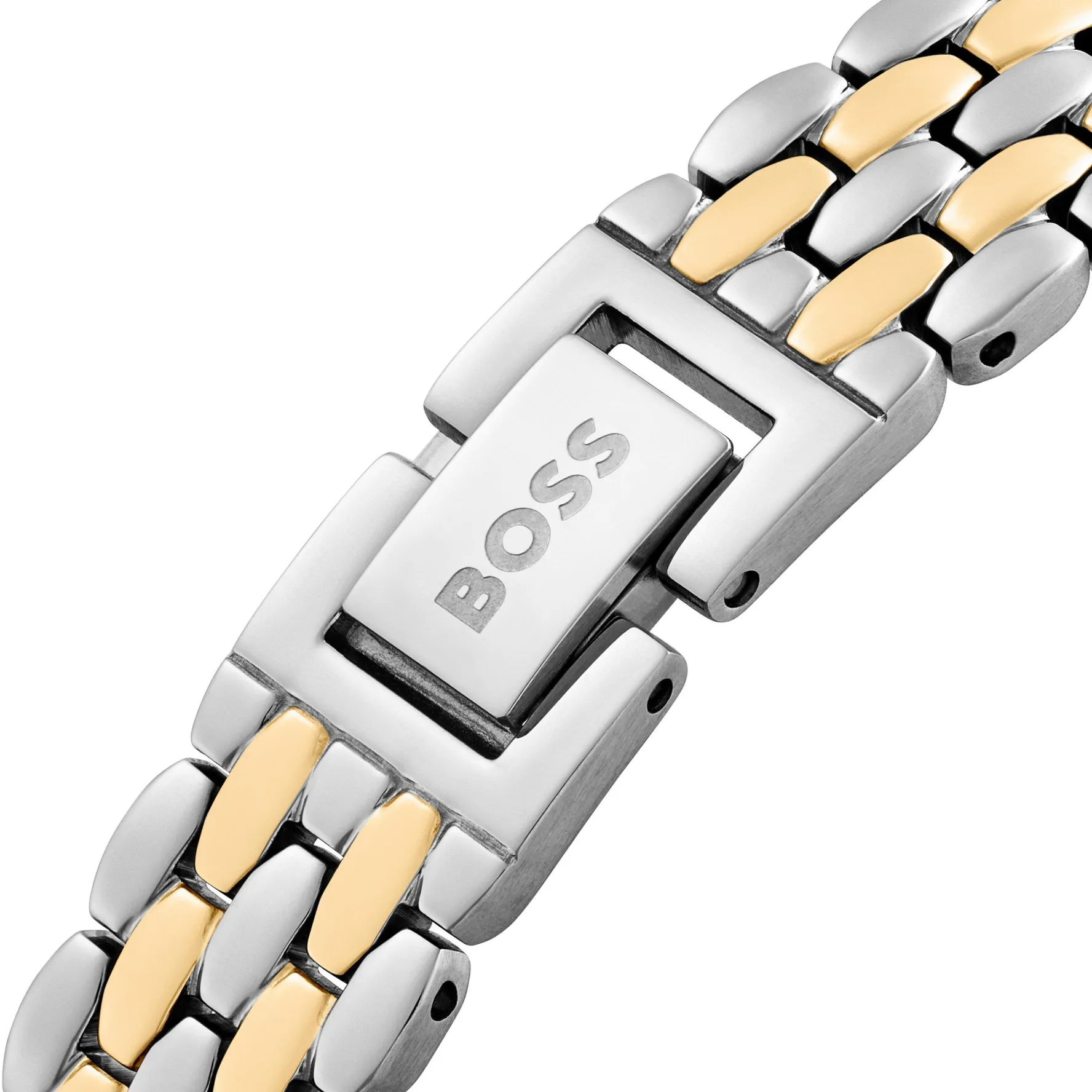 BOSS Mae 30mm Stainless Steel and Yellow Gold Tone Crystal Ladies Watch