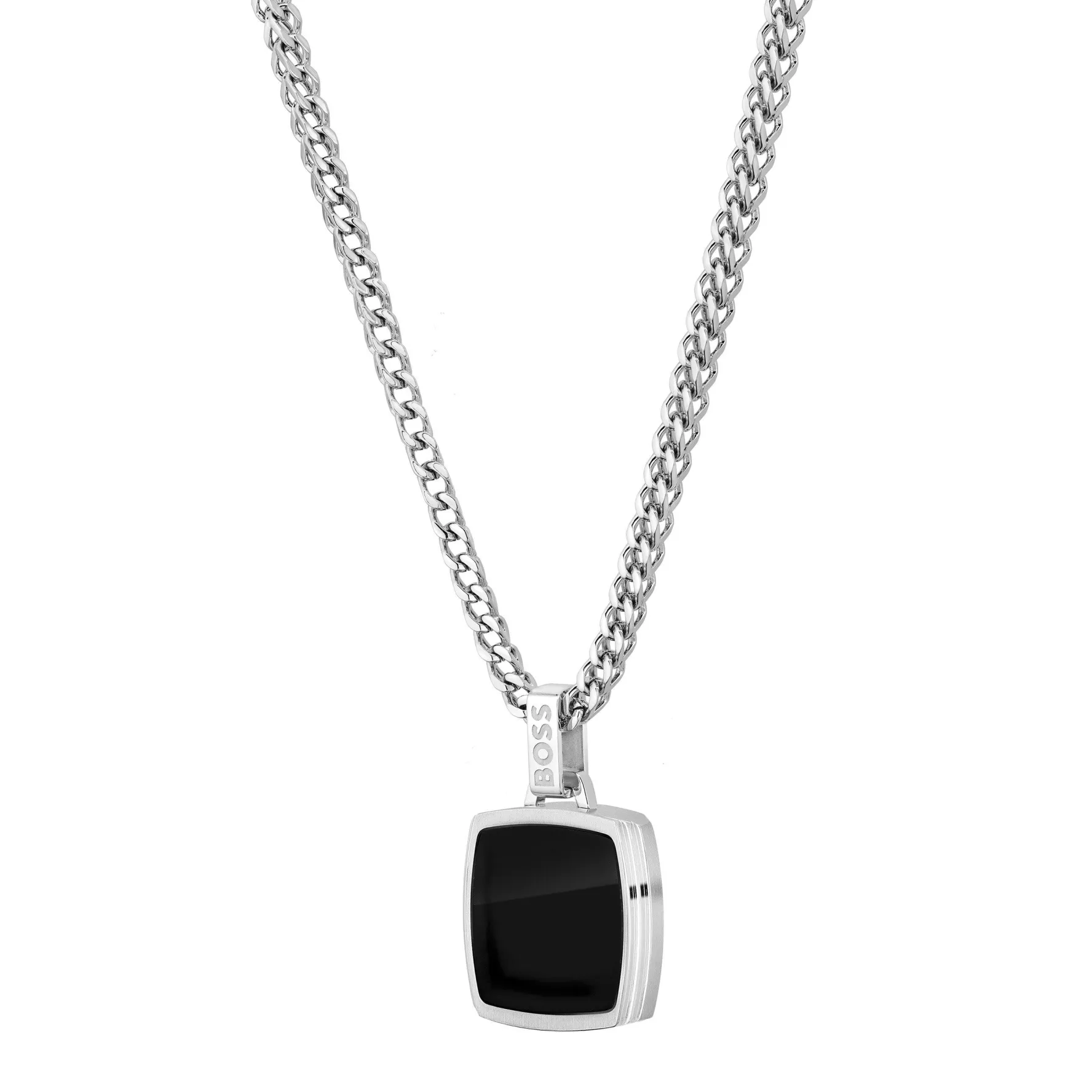 BOSS Odell Silver Black Onyx Men’s Pendant